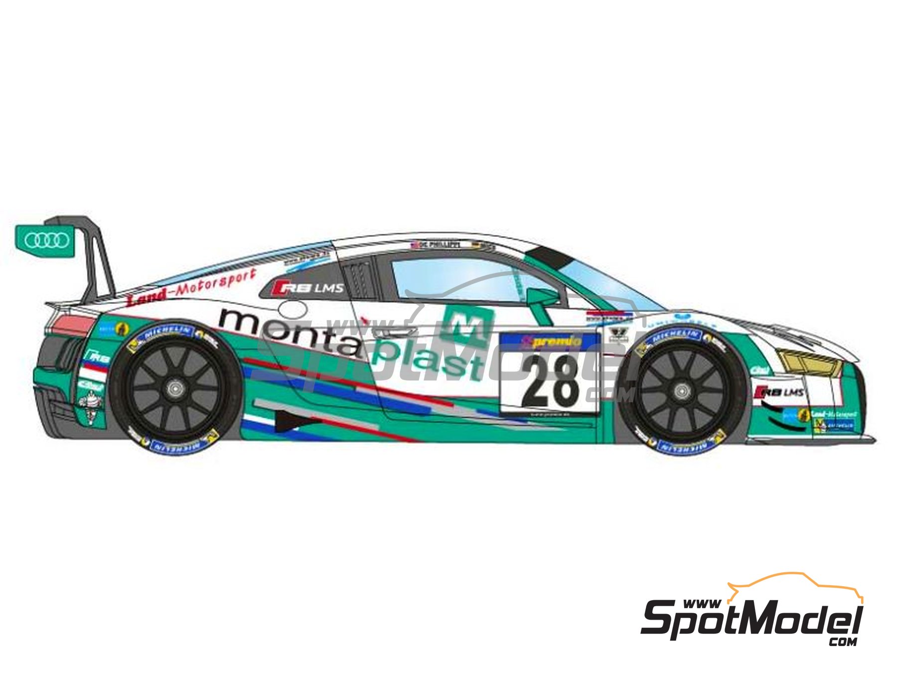 1/43 RACELAND特注モデル限定300台 ADAC GT Masters 2021 Audi